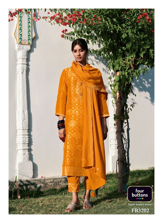 Banaras 3 By Four Buttons Readymade Salwar Kameez
